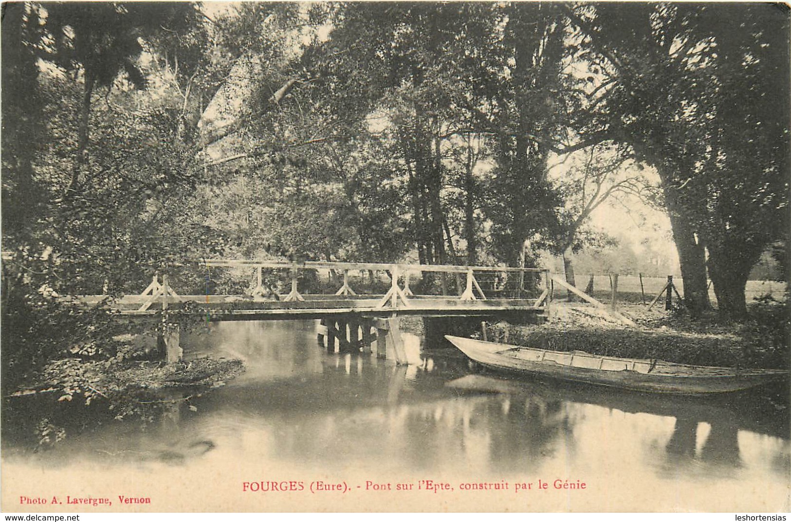 FOURGES PONT SUR L'EPTE CONSTRUIT PAR LE GENIE - Fourges