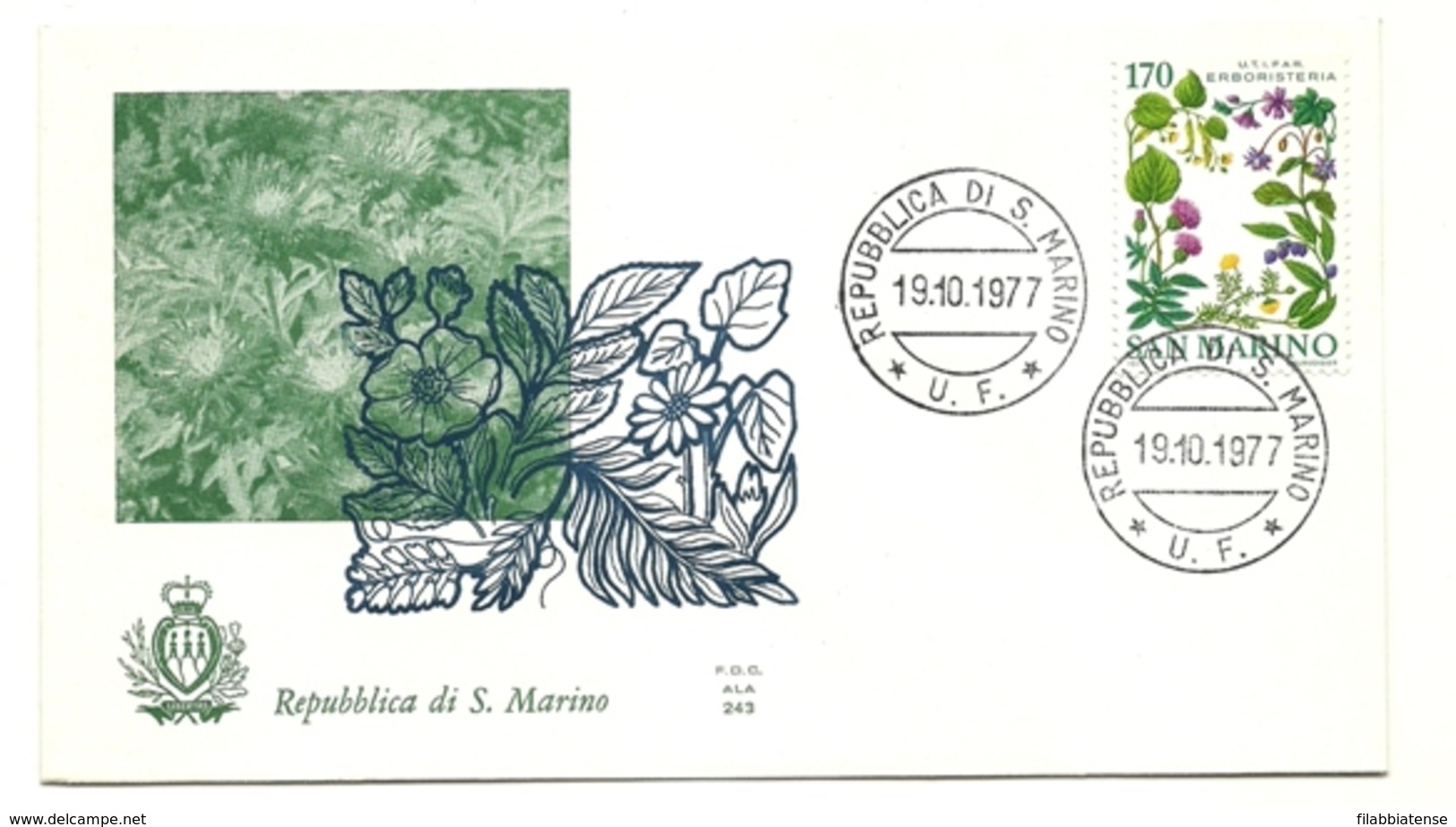 1977 - San Marino 996 Erboristeria - FDC - Altri & Non Classificati