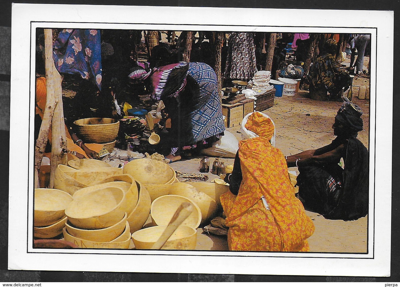 SENEGAL - MARCHE' DE CALEBASSES - PUMPKIN MARKET - VIAGGIATA 1994 FRANCOBOLLO ASPORTATO - Mercati