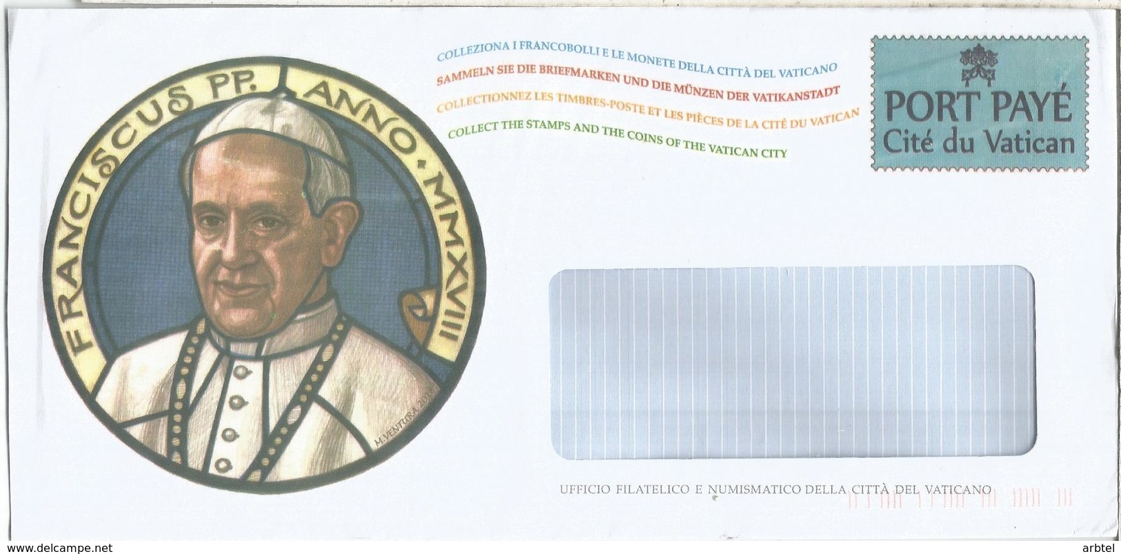 VATICANO ENTERO POSTAL PAPA FRANCISCO POPE RELIGION - Enteros Postales