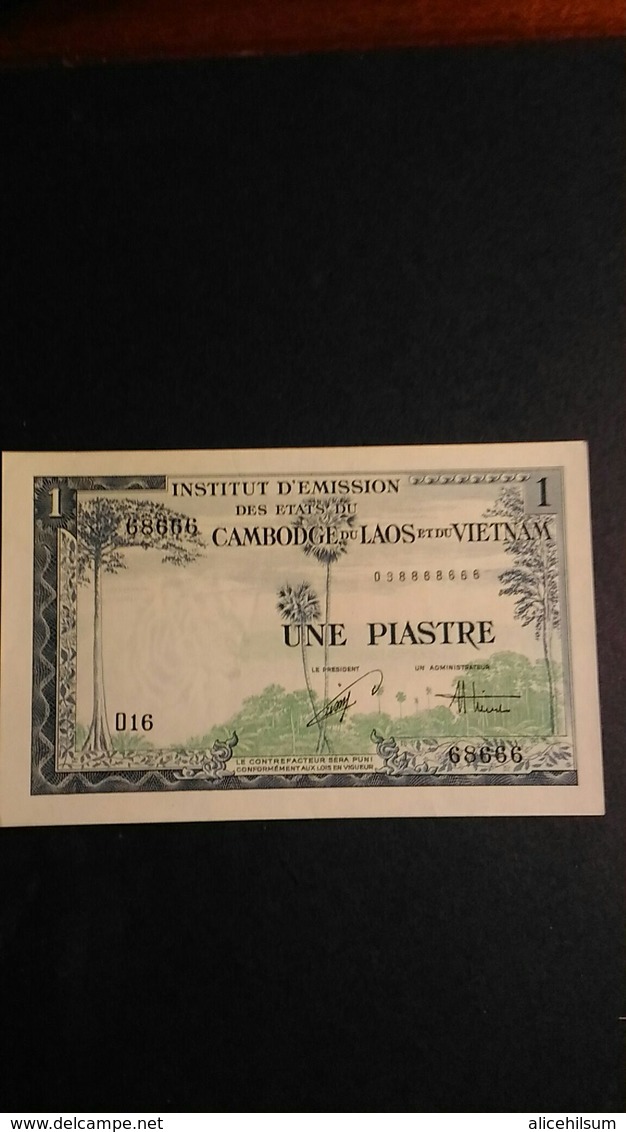 Billet De 1 Piastre O16  68666 - Indochine