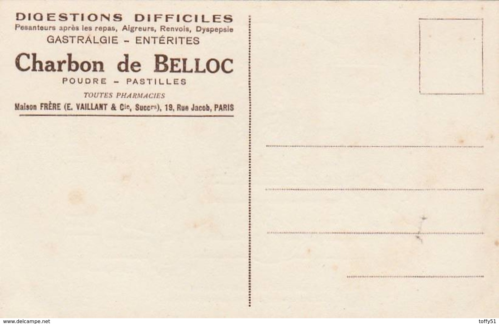 CPA: "BENJAMIN RABIER" LE SAVATIER ET LE FINANCIER POUR LE CHARBON DE BELLOC MAISON FRÈRES E.VAILLANT & Cie PARIS (75) - Rabier, B.