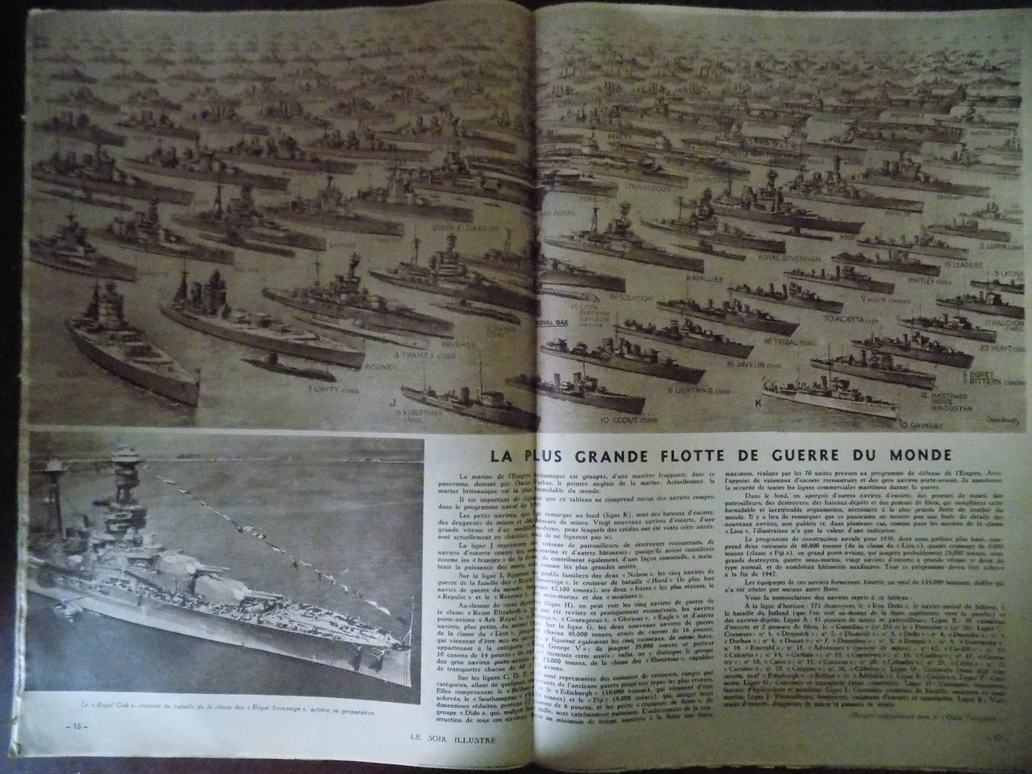 Le Soir Illustré n° 604 Winston Churchill - Athénia - puissance maritime de l'empire britannique - aube rouge guerre...