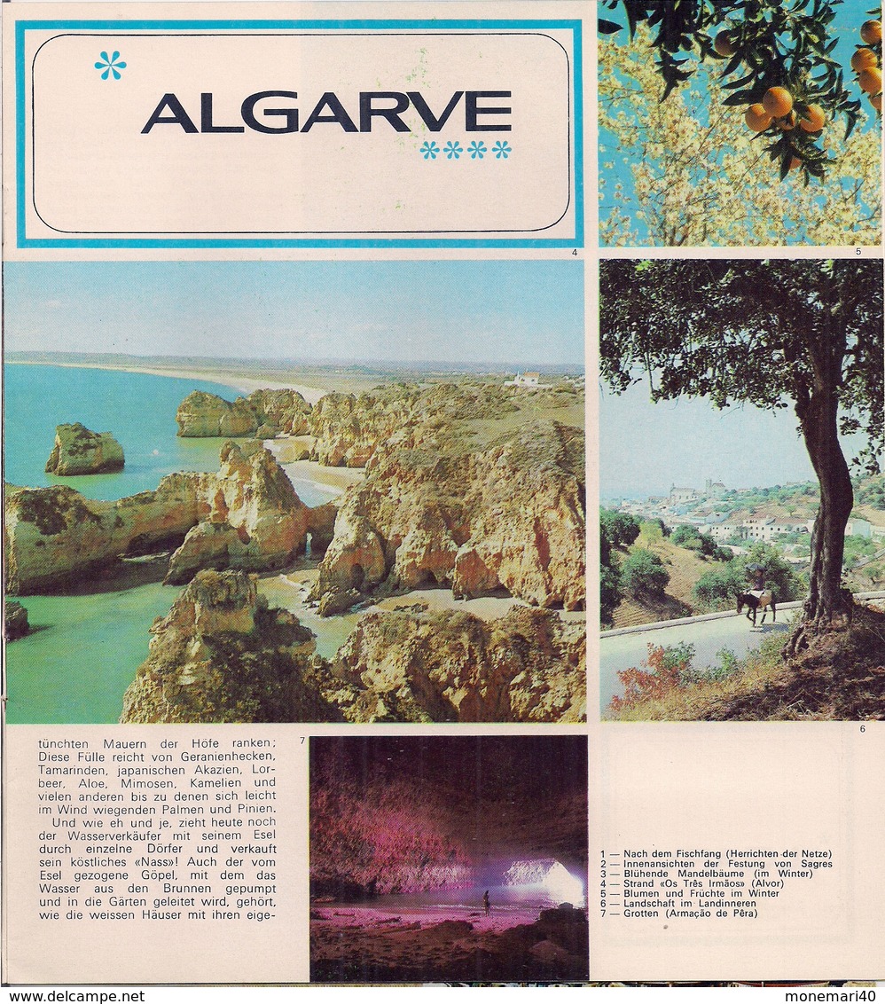 ALGARVE (PORTUGAL) - DÉPLIANT TOURISTIQUE. - Portugal