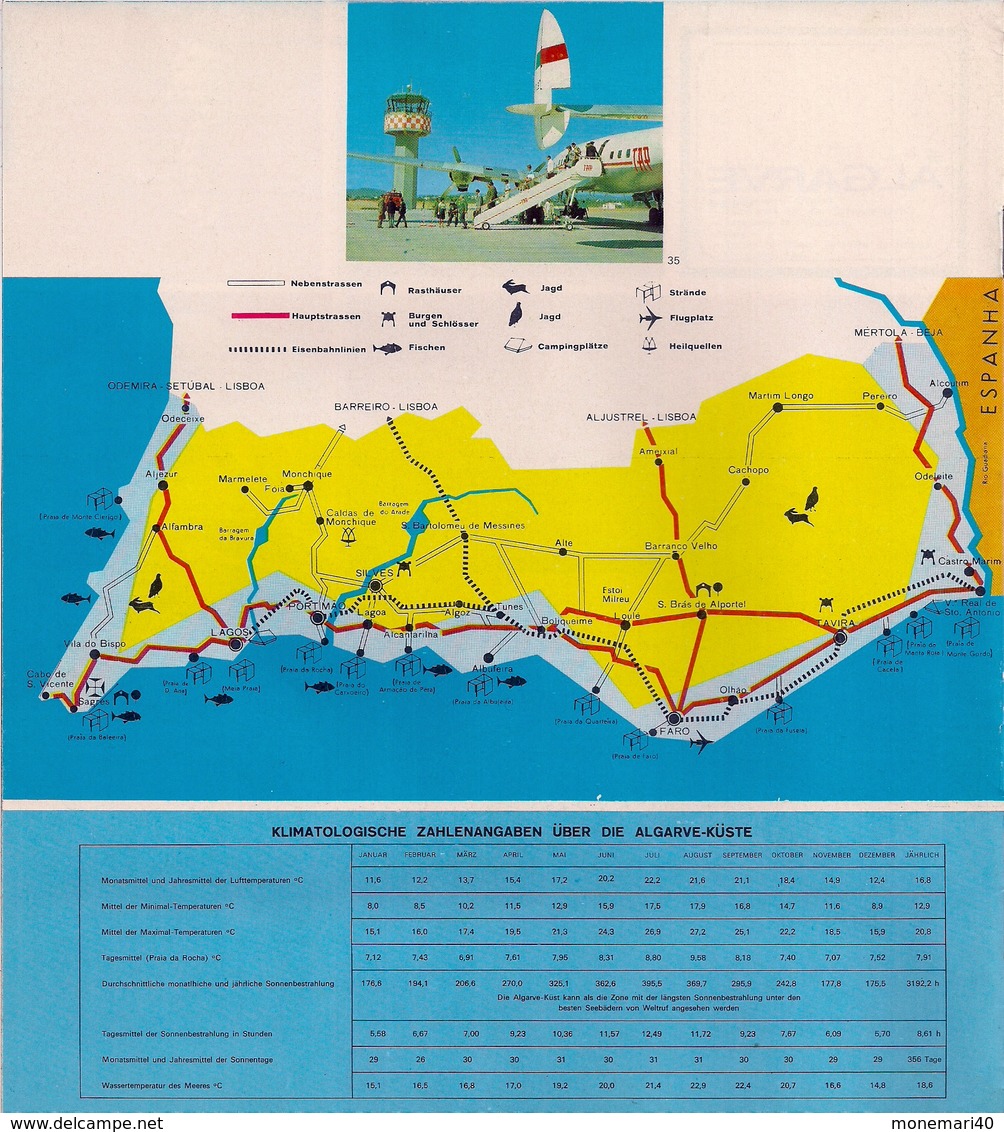 ALGARVE (PORTUGAL) - DÉPLIANT TOURISTIQUE. - Portugal