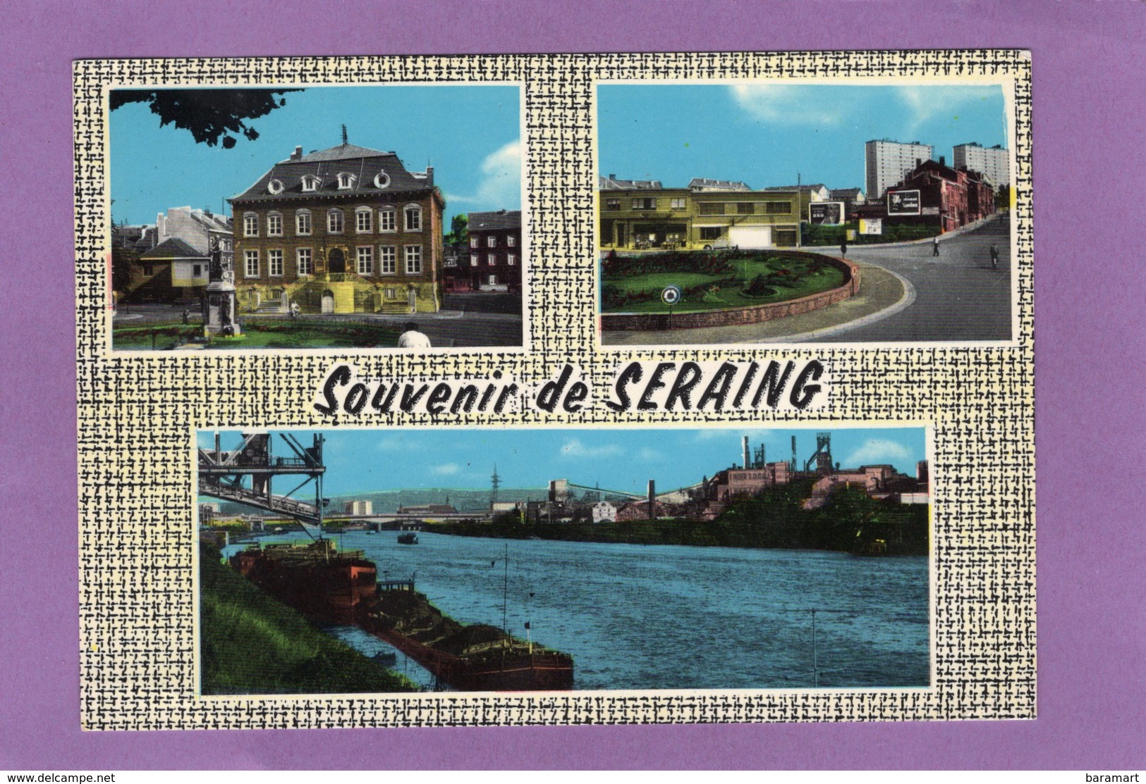 SOUVENIR DE SERAING Multivues Mairie Peniche  Sur La Meuse Rond Point - Seraing