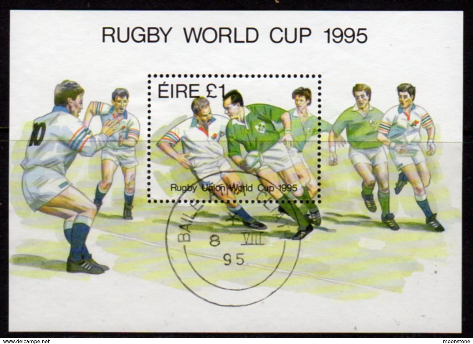 Ireland 1995 Rugby World Cup MS, Used, SG 948 - Oblitérés