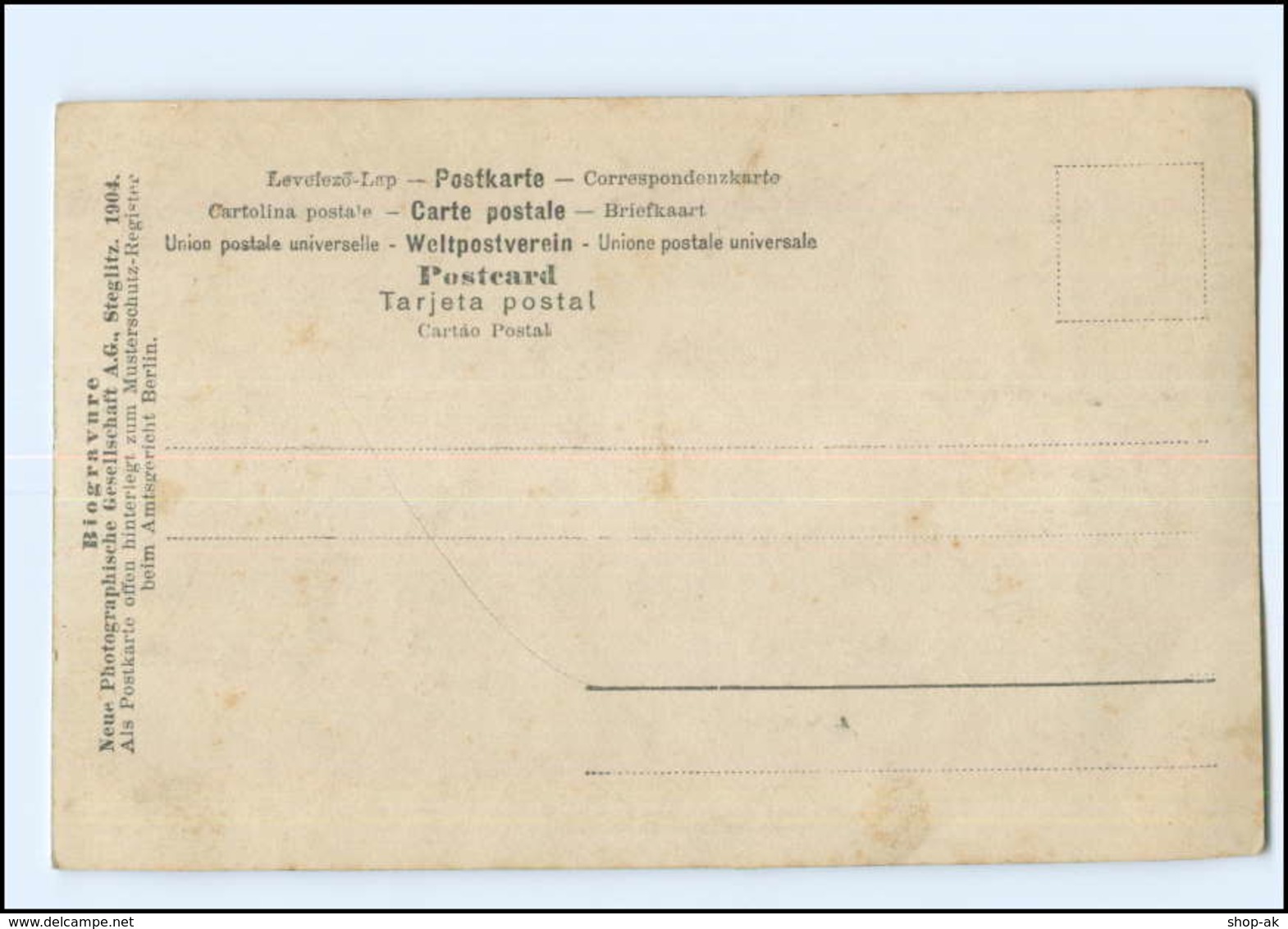 U4797/ Biogravure  NPG Foto AK 1904  Frau Als Teufel  Mit Panflöte  - Sonstige & Ohne Zuordnung