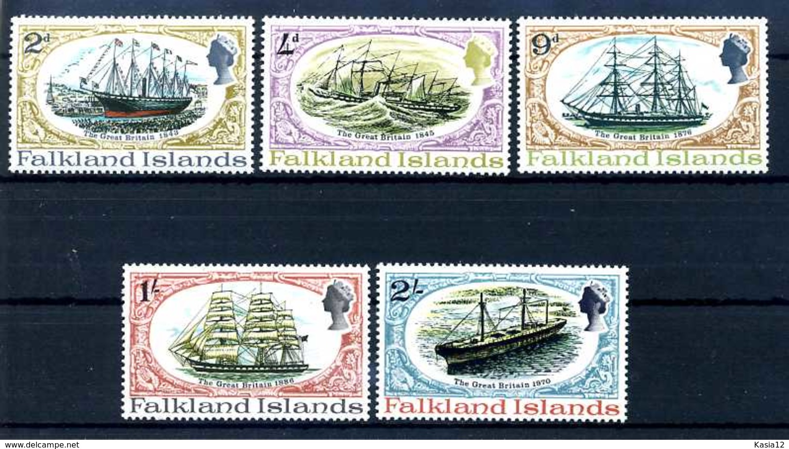 E20940)Schiffe, Falkland-Inseln 187/91 - Ships