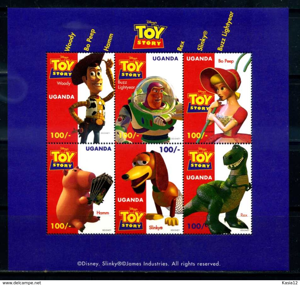 E24750)Disney, Uganda 1828-33 KLB** - Disney