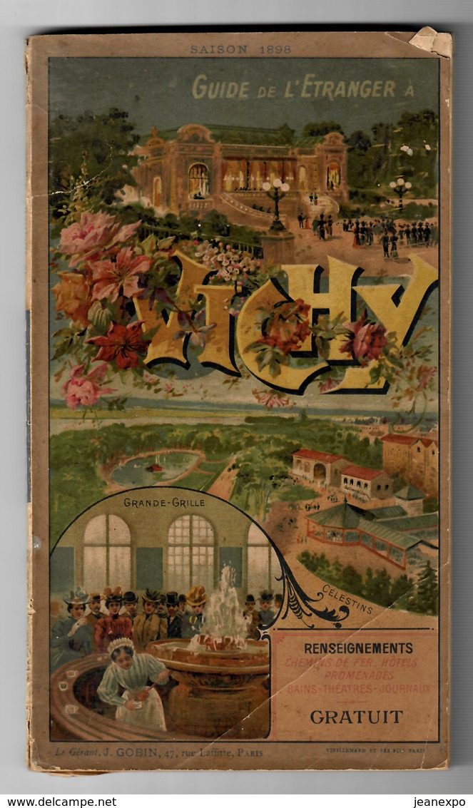 Vichy, Hauterive, Source Lucas, Mesdames, Célestins, Puits Chomel, ...1898 - Turismo