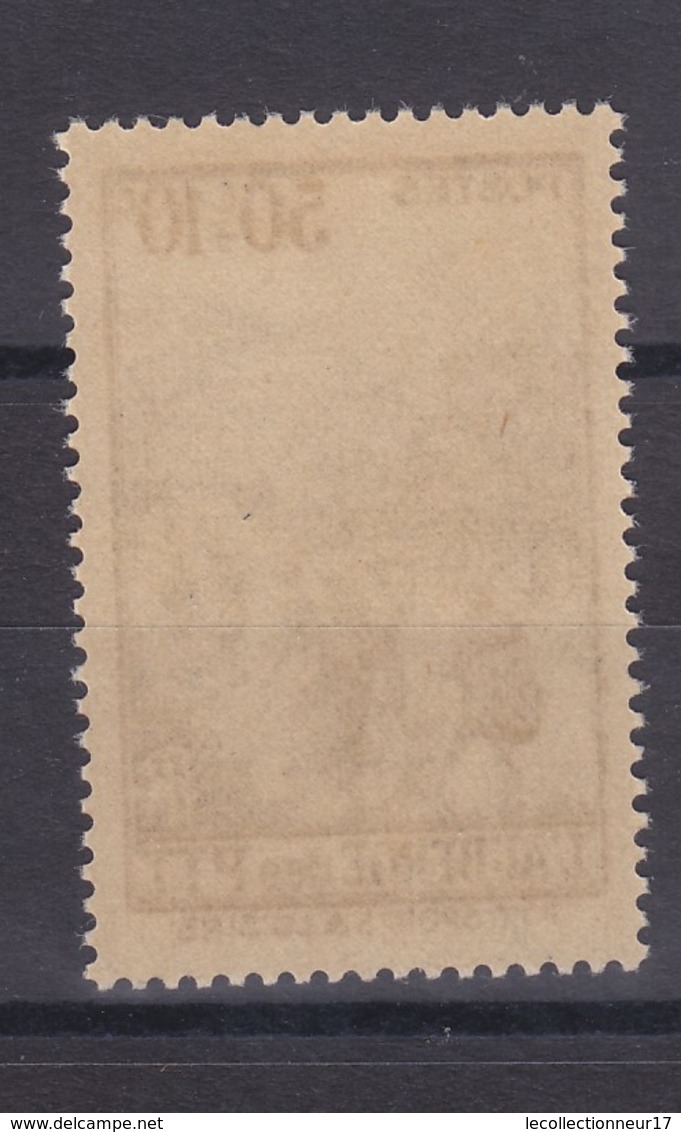 France Année 1937 Au Profit Des Oeuvres Sociale Et Sportives Des PTT N° 347** 50 C + 10 C Brun Violet Lot 1298 - Neufs