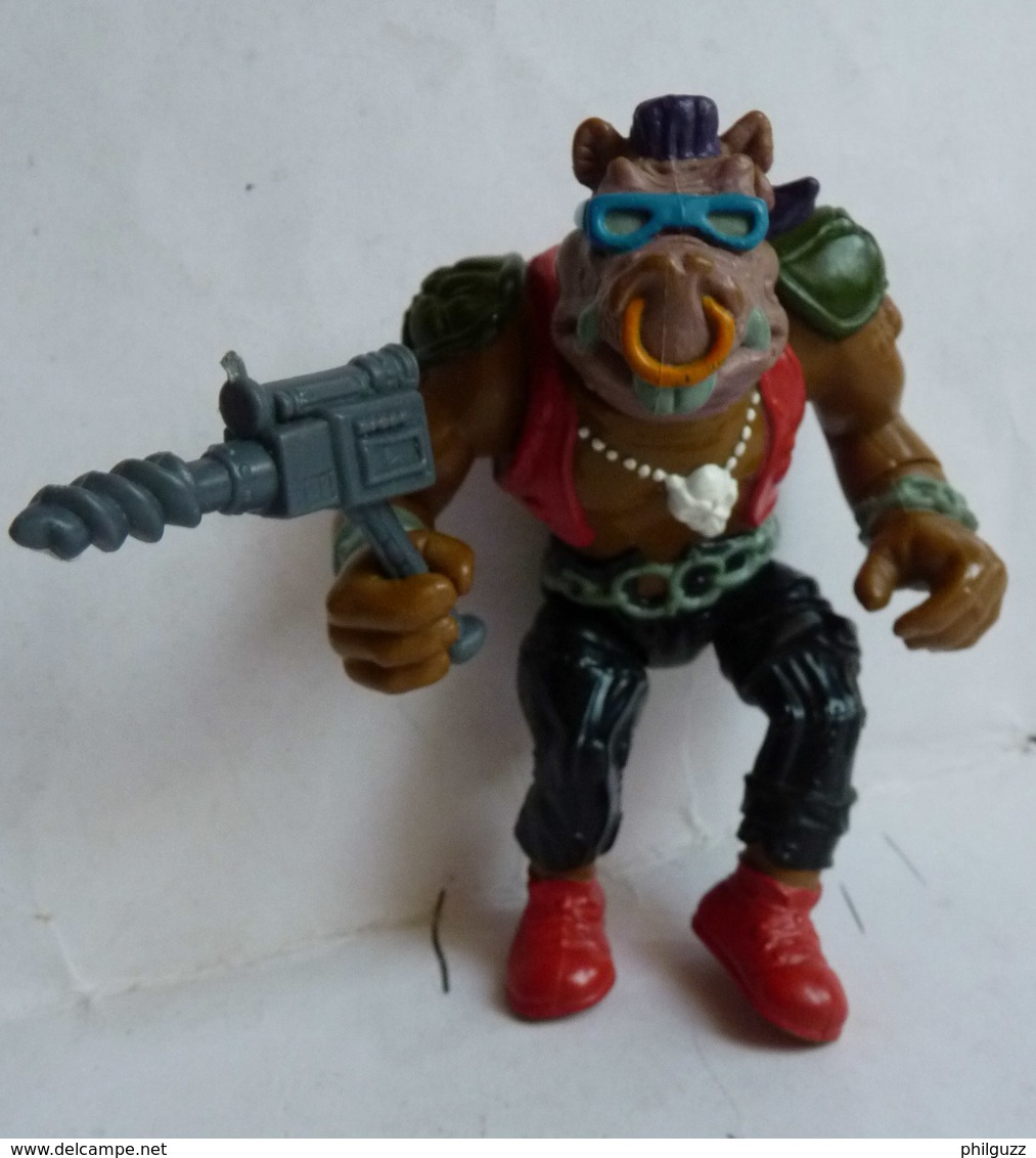 Rare FIGURINE TORTUES NINJA BEBOP + SPINTLER Cassé Offert 1988 - Teenage Mutant Ninja Turtles