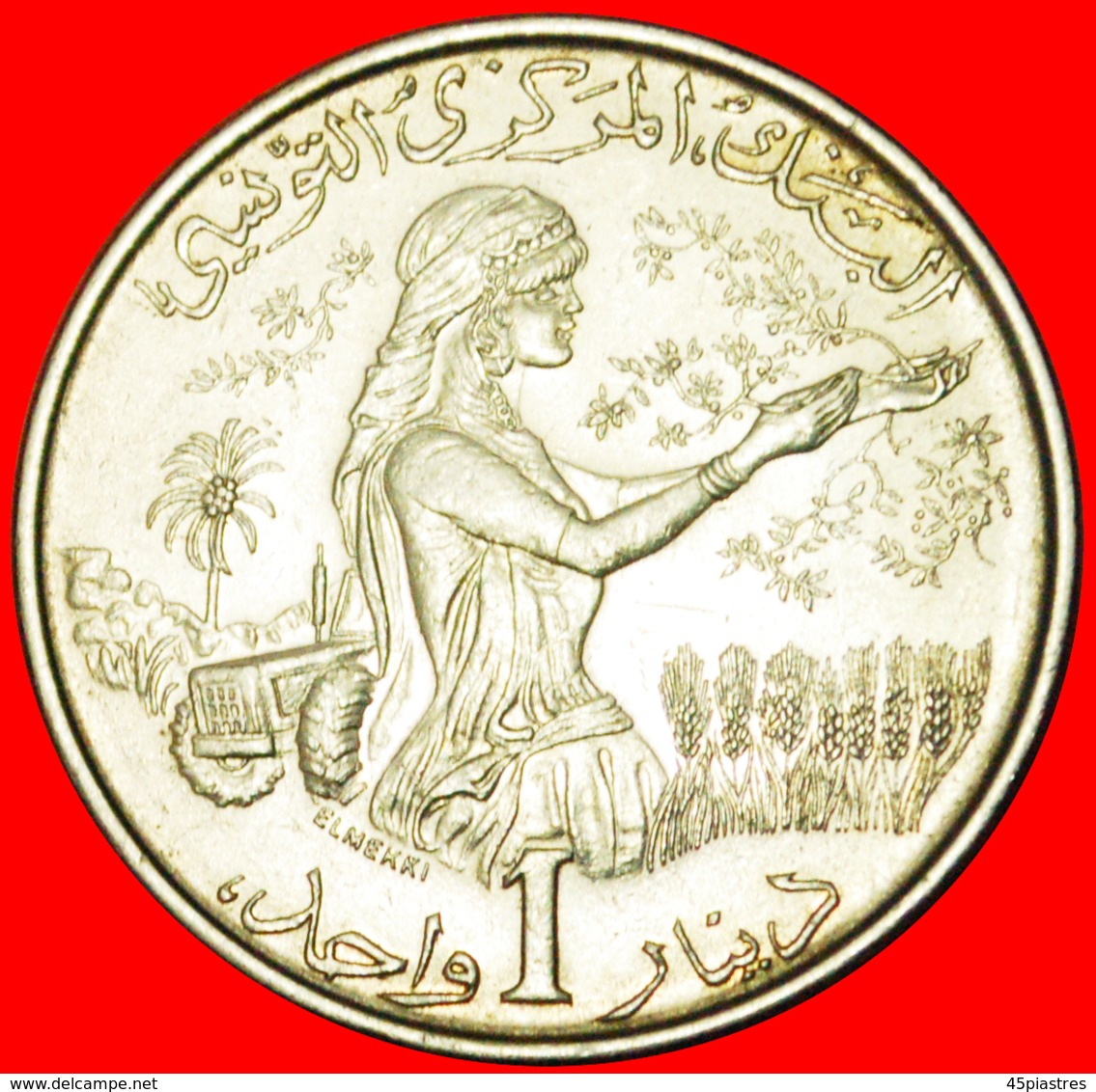 # RECENTLY PUBLISHED: TUNISIA ★ 1 DINAR 1976! BOTH VARIETIES! LOW START ★ NO RESERVE! - Tunisie