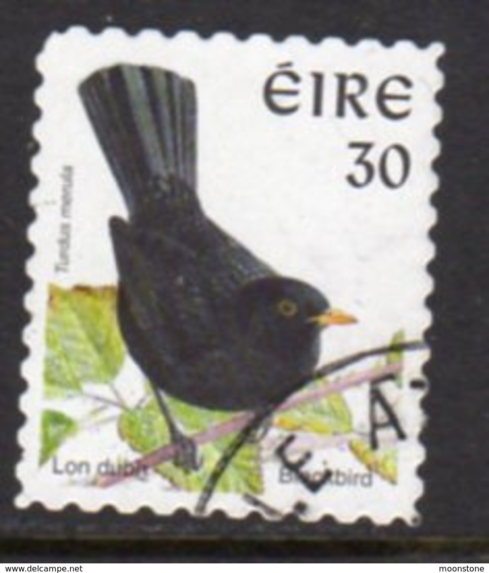 Ireland 1997 Birds Definitives 30p Blackbird Self-adhesive Perf. 9, Used, SG 1087pb - Oblitérés