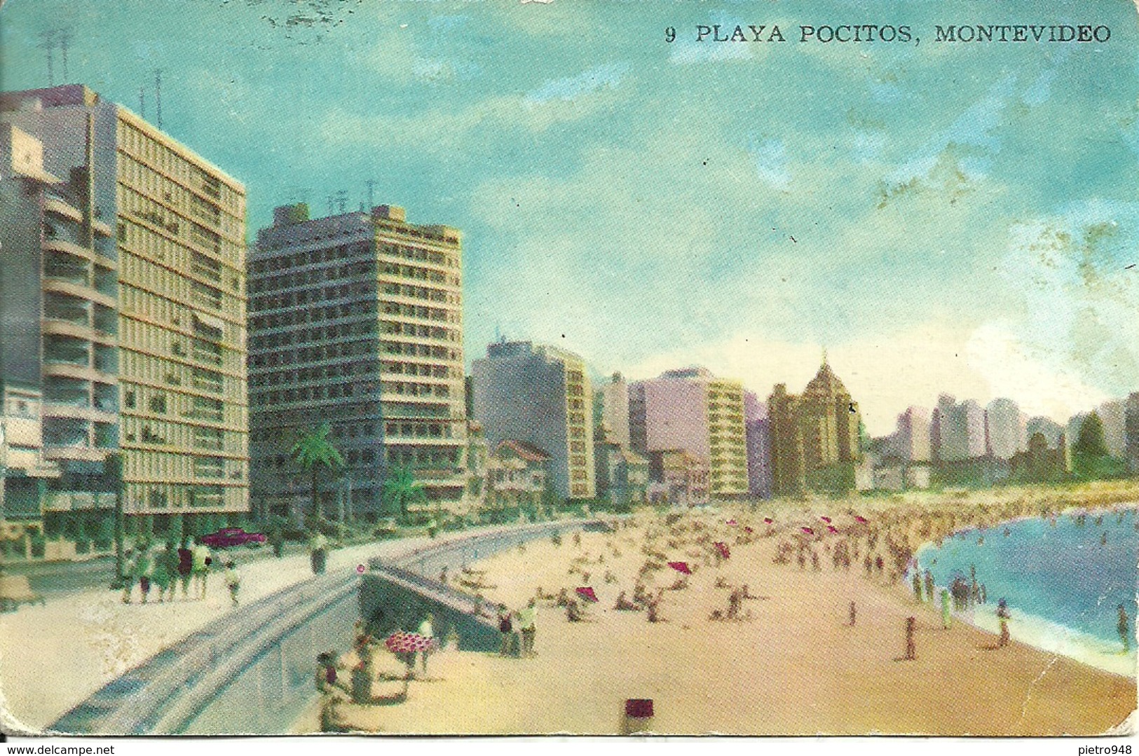 Montevideo (Uruguay) Playa Pocitos, Pocitos Beach, Plage Pocitos - Uruguay