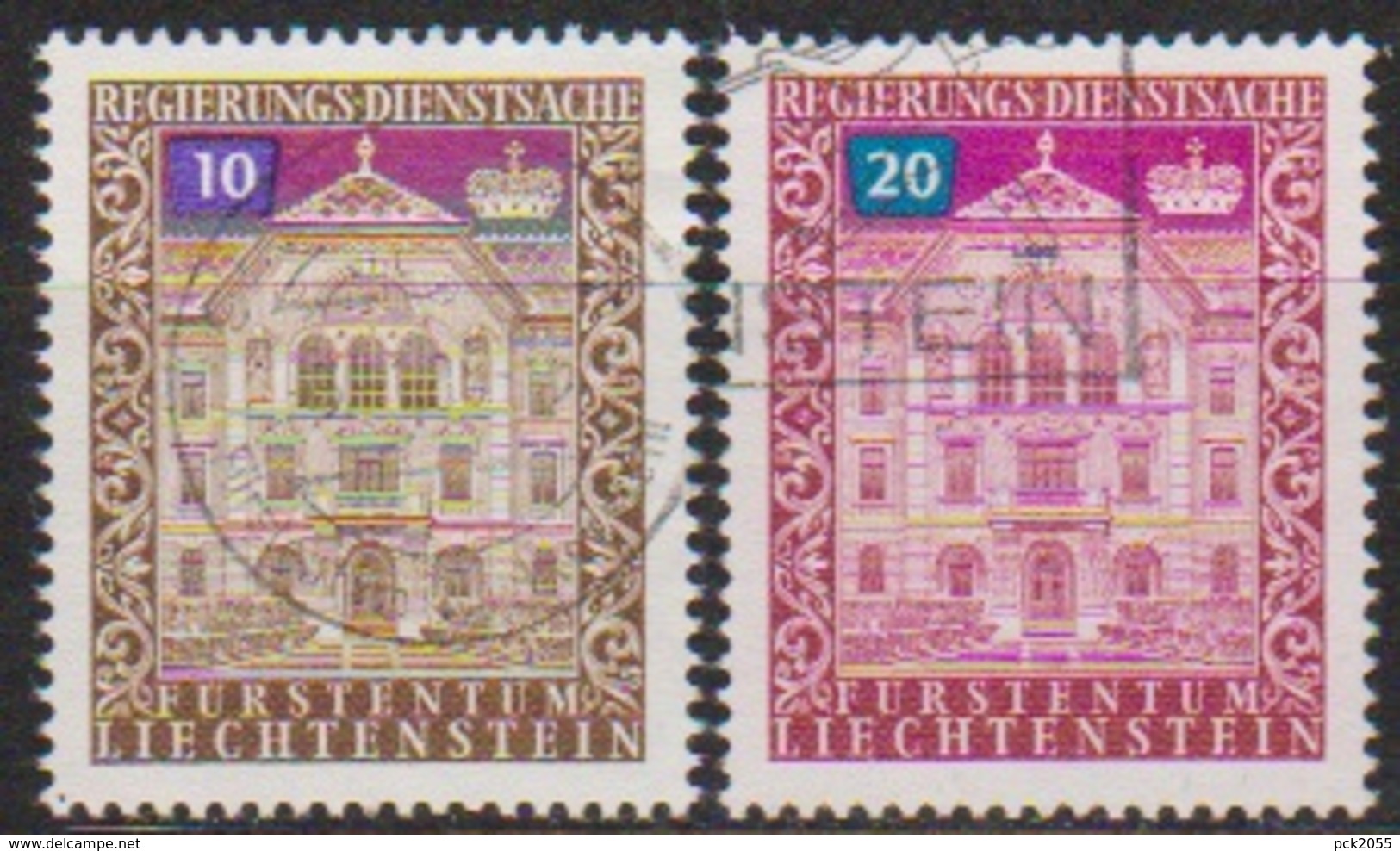 Lichtenstein 1976 Dienstmarken MiNr.57 - 58 O Gest. ( 8150) Günstige Versandkosten - Service