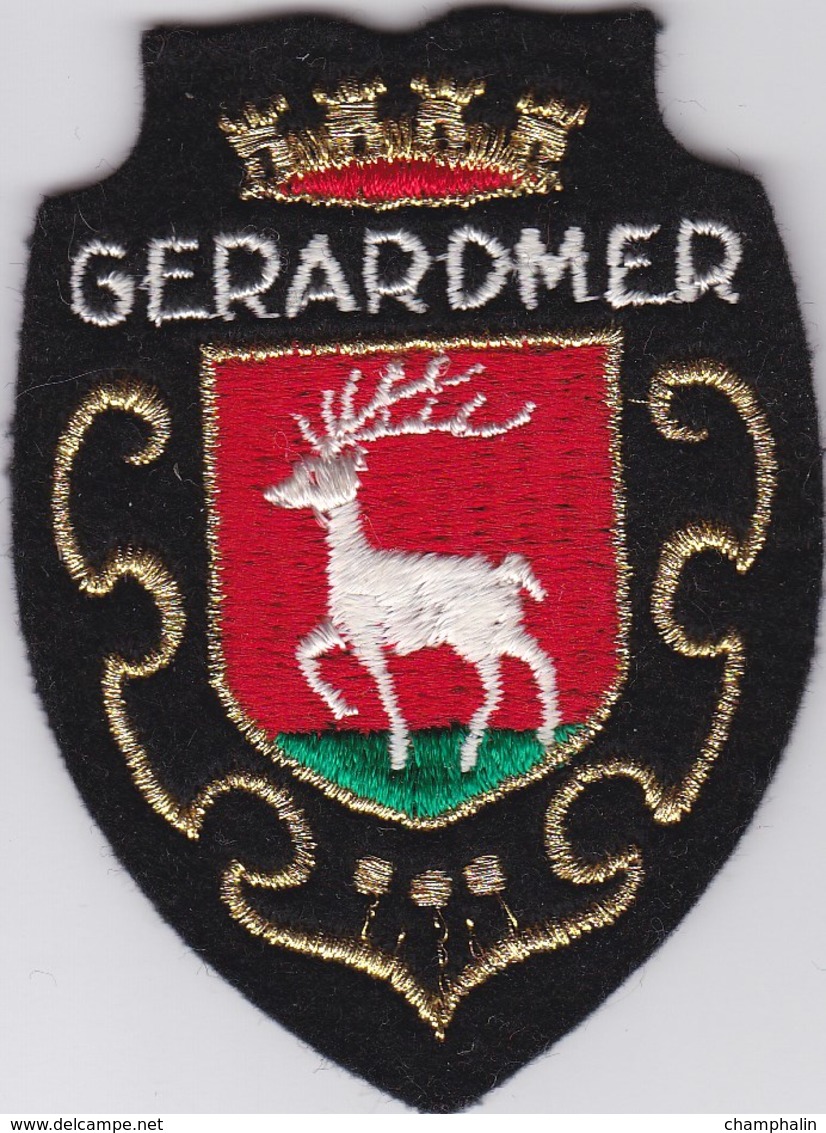 Ecusson Tissu - Gérardmer (88) - Blason - Armoiries - Héraldique - Scudetti In Tela