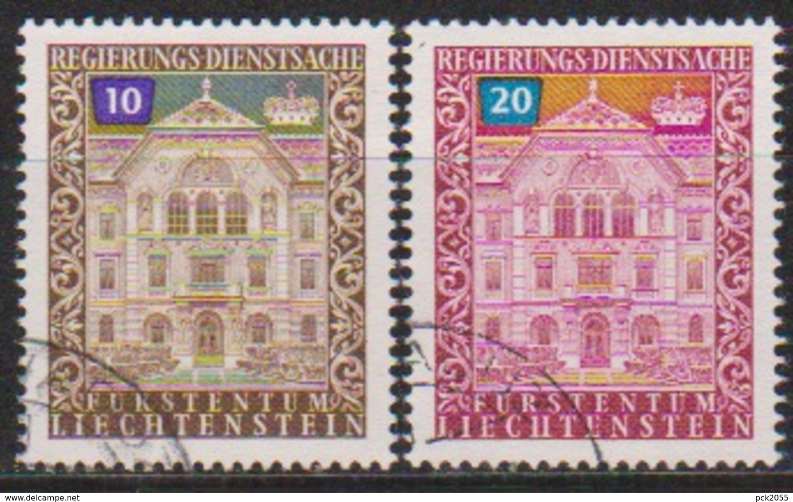 Lichtenstein 1976 Dienstmarken MiNr.57 - 58 O Gest. ( 8151) Günstige Versandkosten - Service