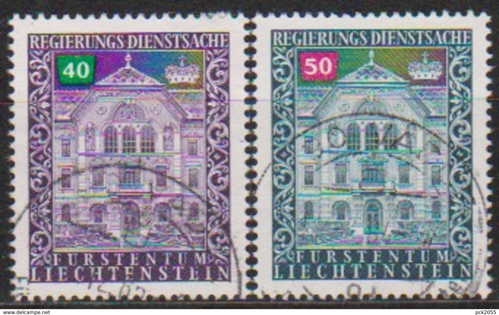 Lichtenstein 1976 Dienstmarken MiNr.60 - 61 O Gest. ( 8152) Günstige Versandkosten - Service