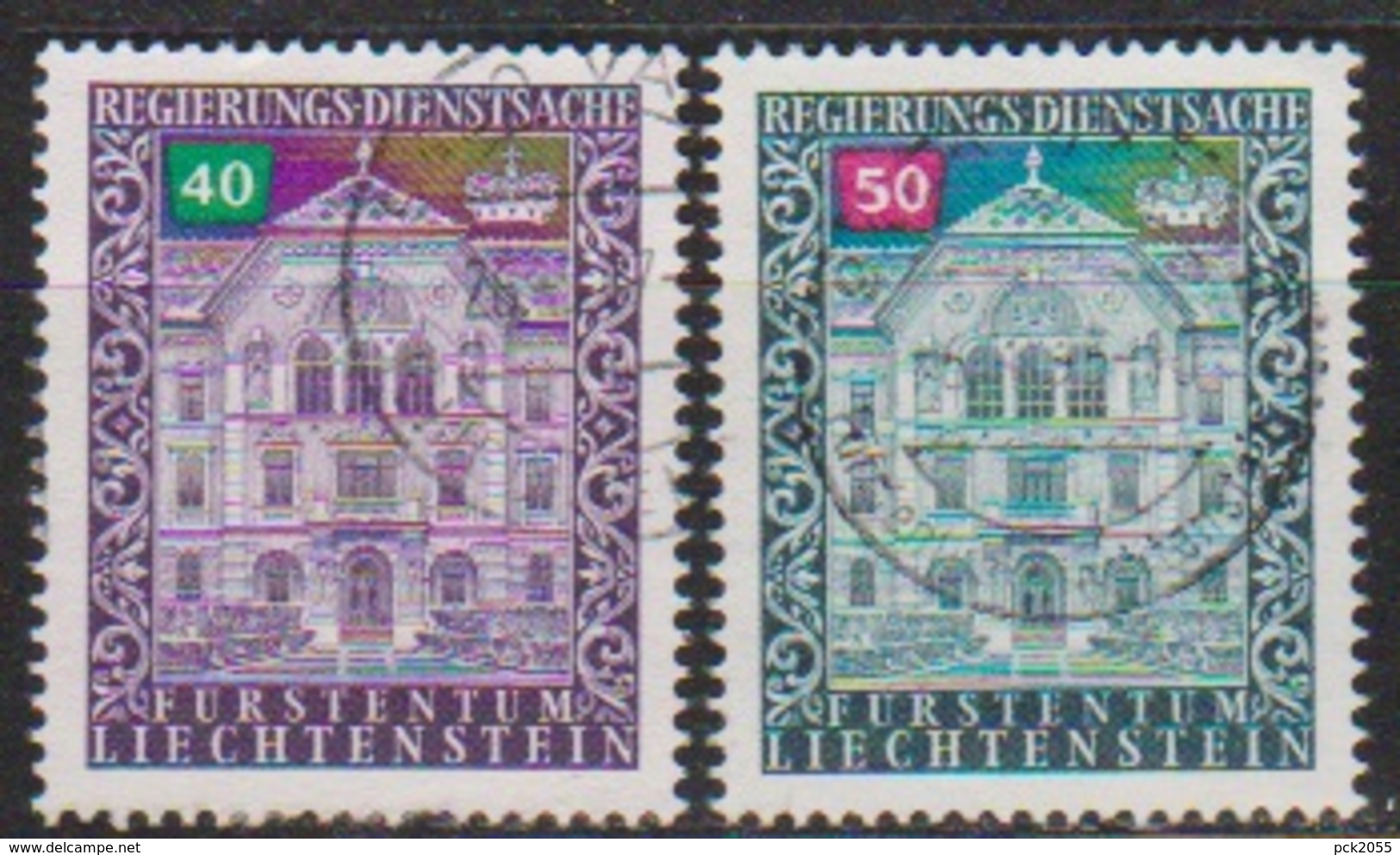 Lichtenstein 1976 Dienstmarken MiNr.60 - 61 O Gest. ( 8153) Günstige Versandkosten - Service