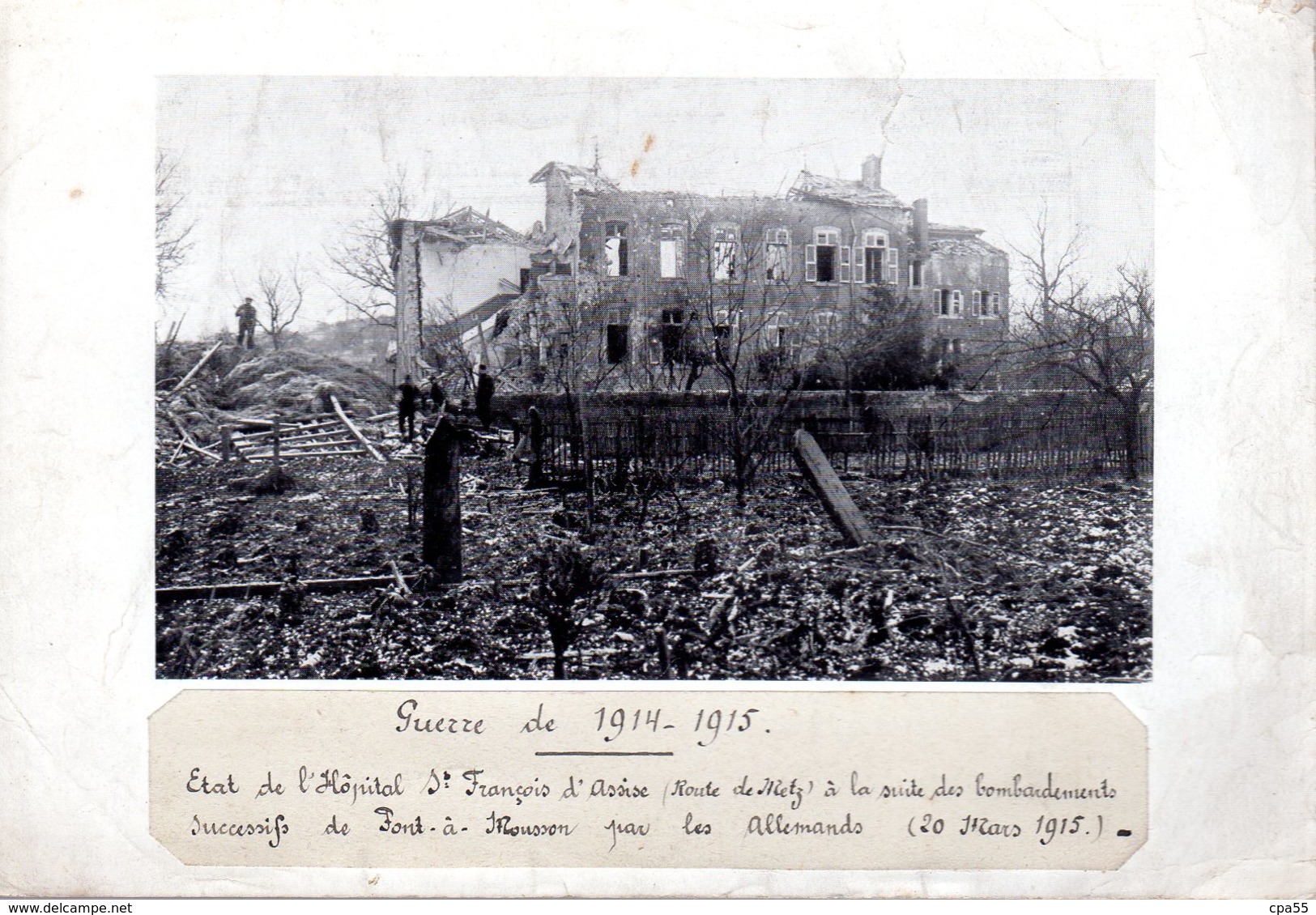 PONT - A - MOUSSON  -  Photo 17 X 12 Cm  -  Hôpital Saint-François ( Route De Metz ) - Pont A Mousson