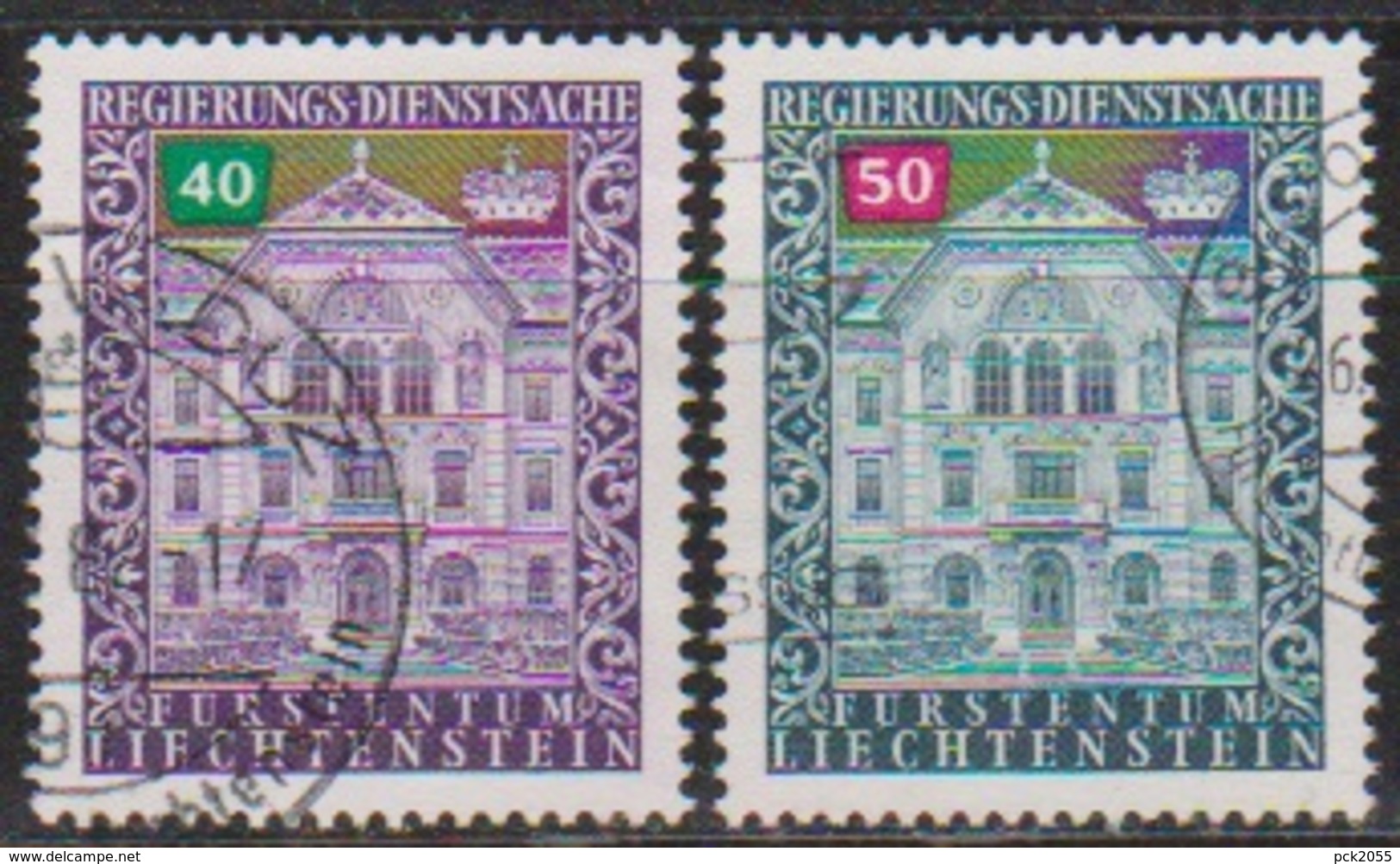 Lichtenstein 1976 Dienstmarken MiNr.60 - 61 O Gest. ( 8154) Günstige Versandkosten - Service