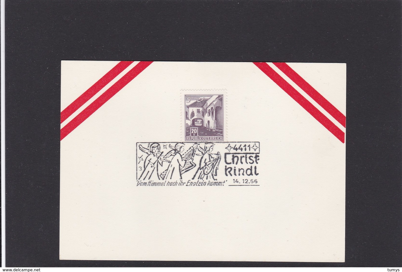 Österreich Karte Weihnachten Christkindl Sonderstempel 1966 - Sonstige & Ohne Zuordnung