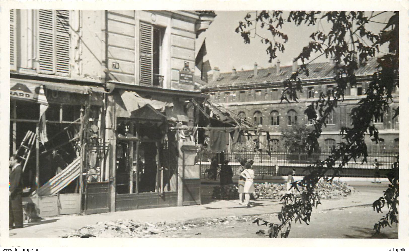 75007 - PARIS - Boulevard Des Invalides - Carte Photo Après Un Bombardement Guerre 39/45 WW2 Militaria - Arrondissement: 07
