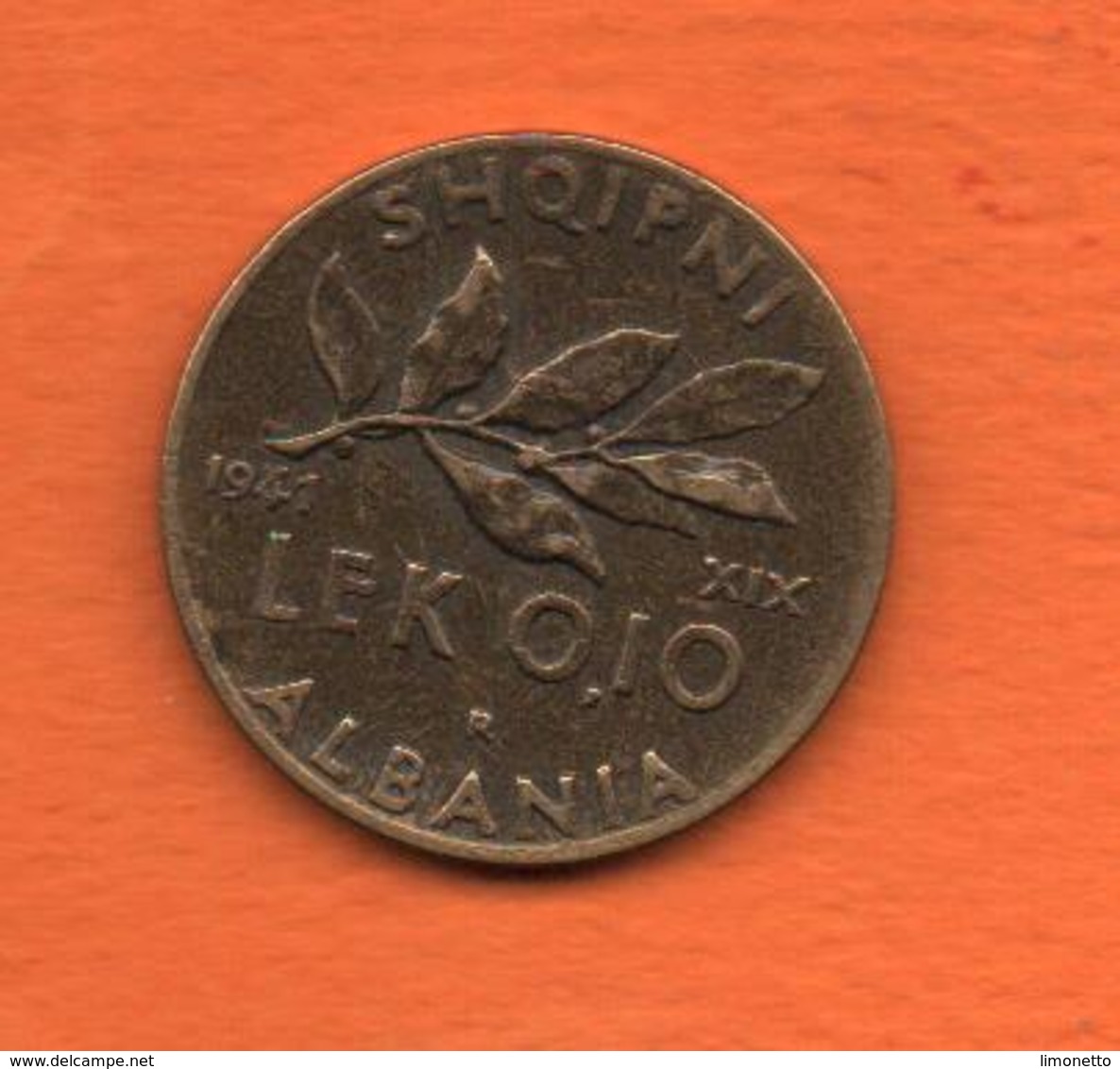 ALBANIE ( Occupation Italienne) 1941 -Lek 0.10 - Cat  World  KM= 28 -tres Bon état   Rare - Albania