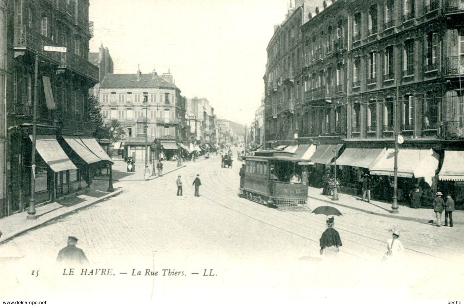 N°68513 -cpa Le Havre -  La Rue Thiers- - Non Classés