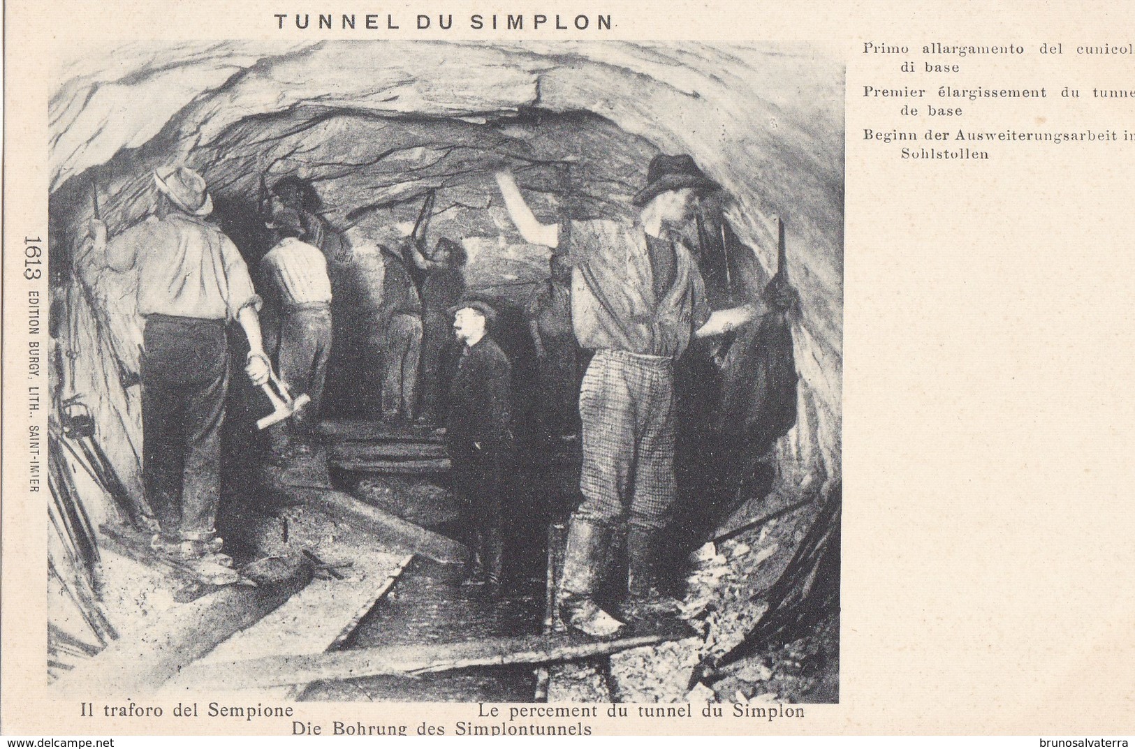 TUNNEL DU SIMPLON - Le Percement Du Tunnel Du Simplon - Premier élargissement Du Tunnel De Base - Simplon