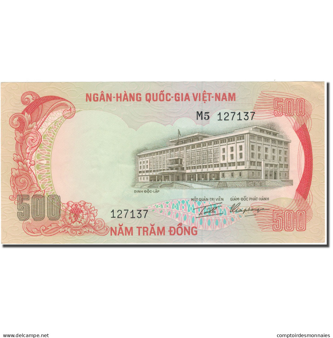 Billet, South Viet Nam, 500 D<ox>ng, KM:33a, SPL+ - Viêt-Nam