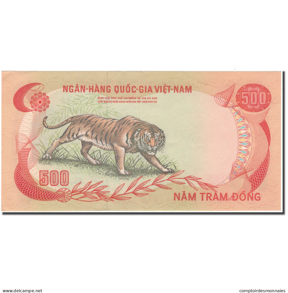 Billet, South Viet Nam, 500 D<ox>ng, KM:33a, SPL+ - Viêt-Nam