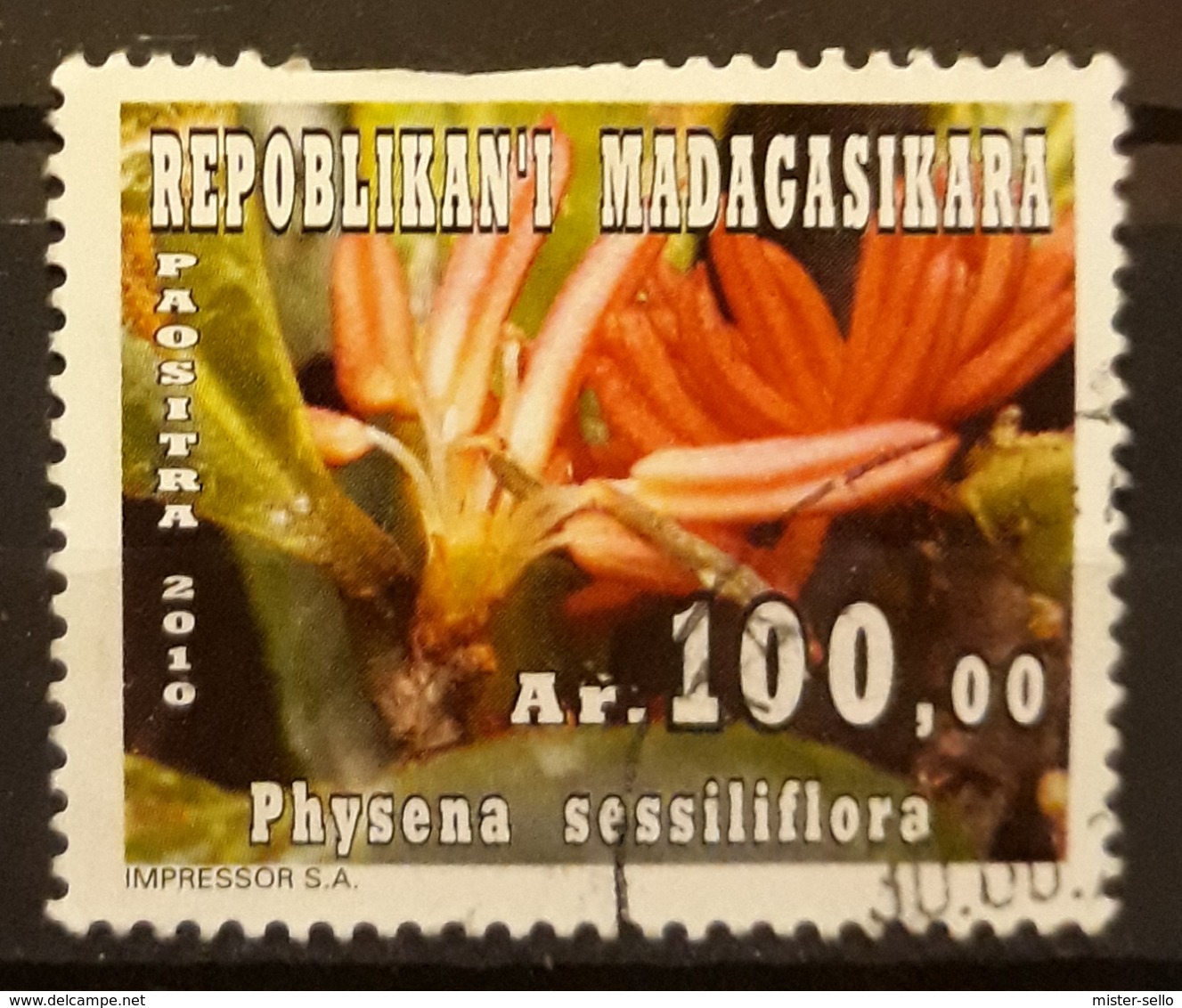 MADAGASCAR 2011 Flora - Flowers. USADO - USED. - Madagascar (1960-...)