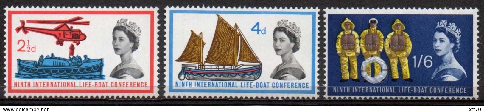 GREAT BRITAIN 1963 Ninth International Lifeboat Conference (phosphor) - Neufs