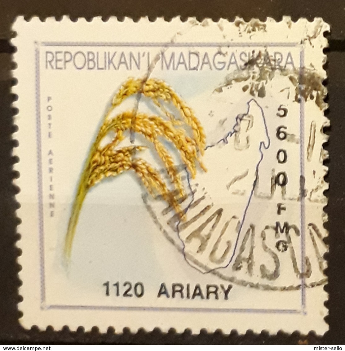 MADAGASCAR Rice. USADO - USED. - Madagascar (1960-...)