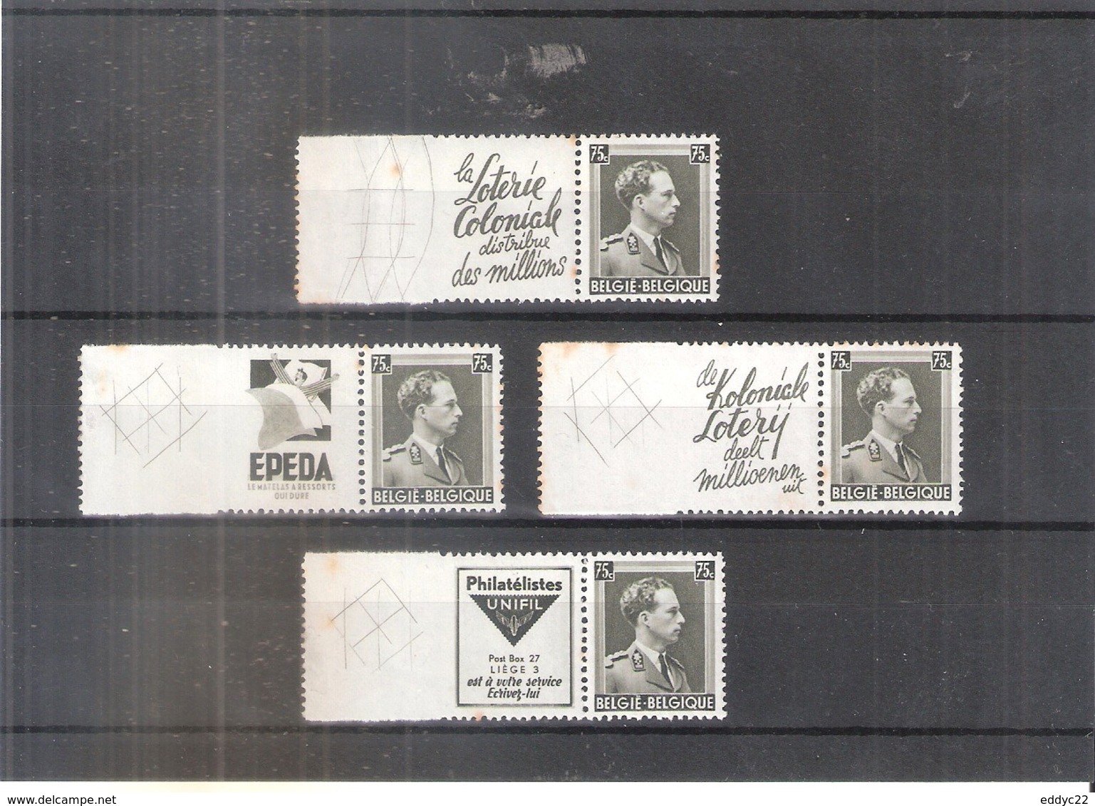 Belgium - PU111 + PU116/117 + PU119 - XX/MNH - CV:140.00 - (avec Adhérences Au Verso) - Autres & Non Classés