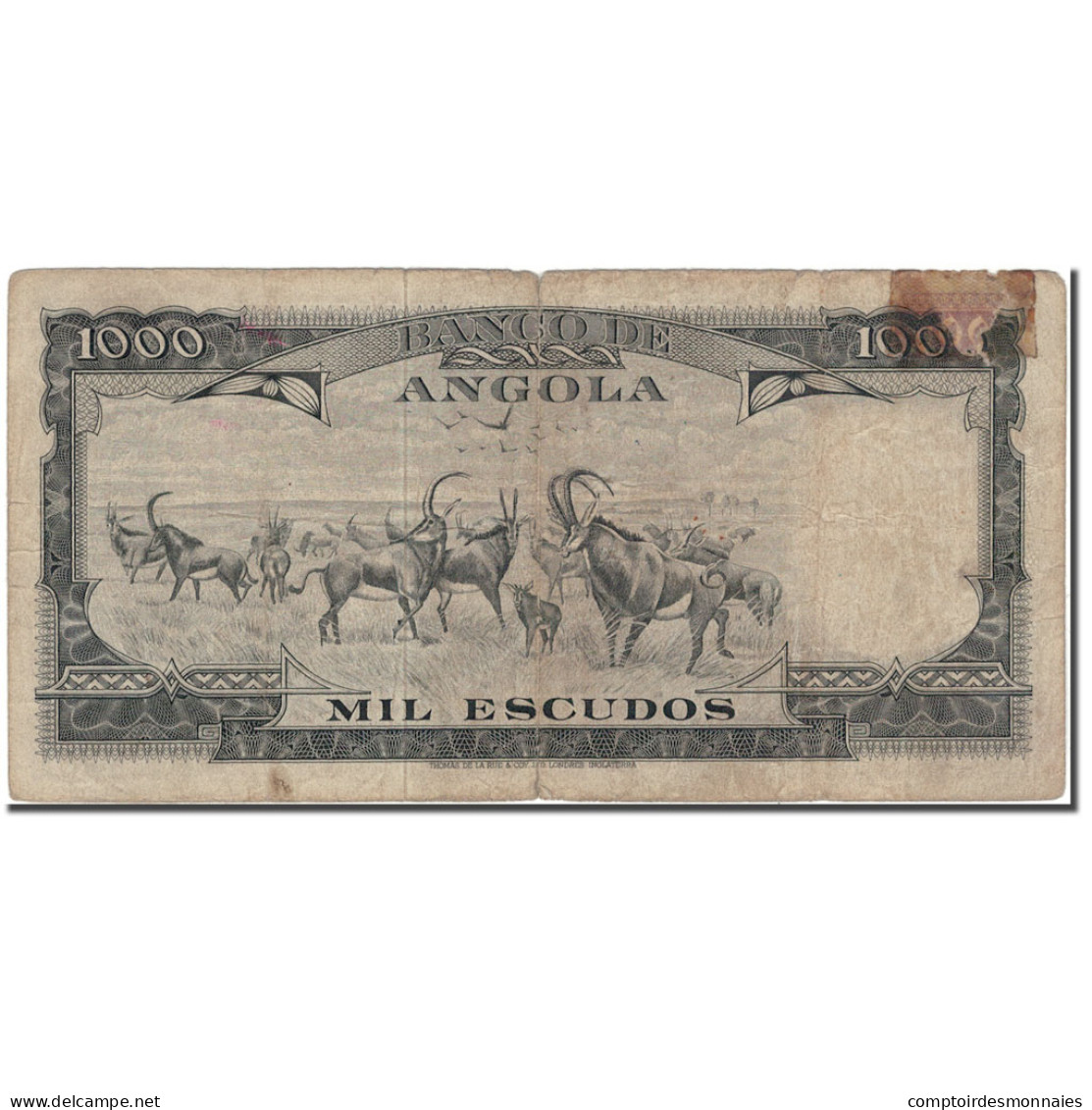 Billet, Angola, 1000 Escudos, 1956-08-15, KM:91, B - Angola