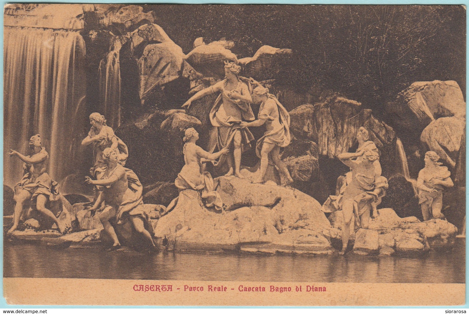 Caserta. - Parco Reale - Cascata Bagno Di Diana - Sculptures