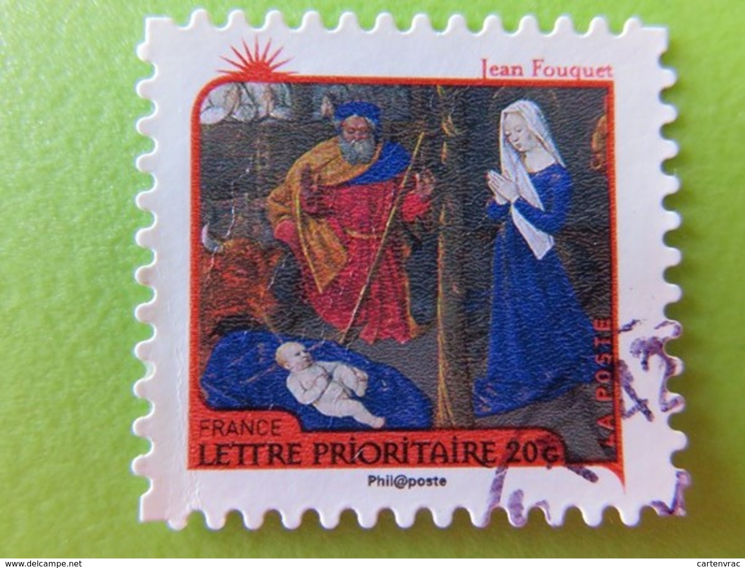 Timbre France YT 626 AA - Meilleurs Voeux - Nativité - "La Nativité" De Jean Fouquet - 2011 - Autres & Non Classés