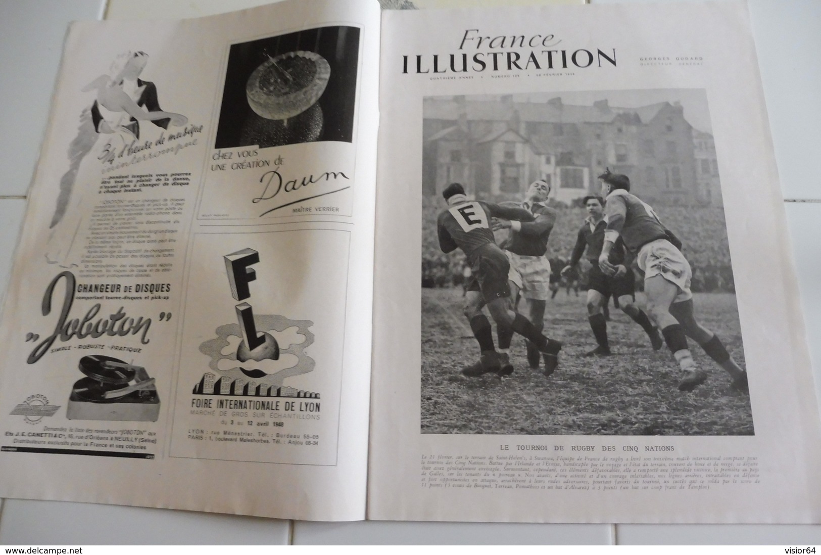 L'ILLUSTRATION 28 FEVRIER 1948-L'IRAN TERRE DU PETROLE-RUGBY--REVOLUTION 1848-MULUMANS DE L'AFRIQUE-MANUSCRITS DE PASCAL - L'Illustration