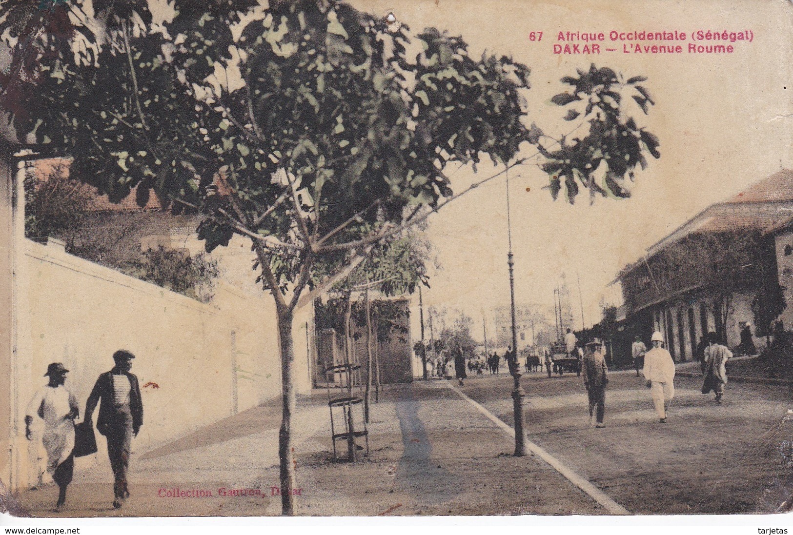 POSTAL DE DAKAR DE LA AVENUE ROUME (SENEGAL) - Senegal