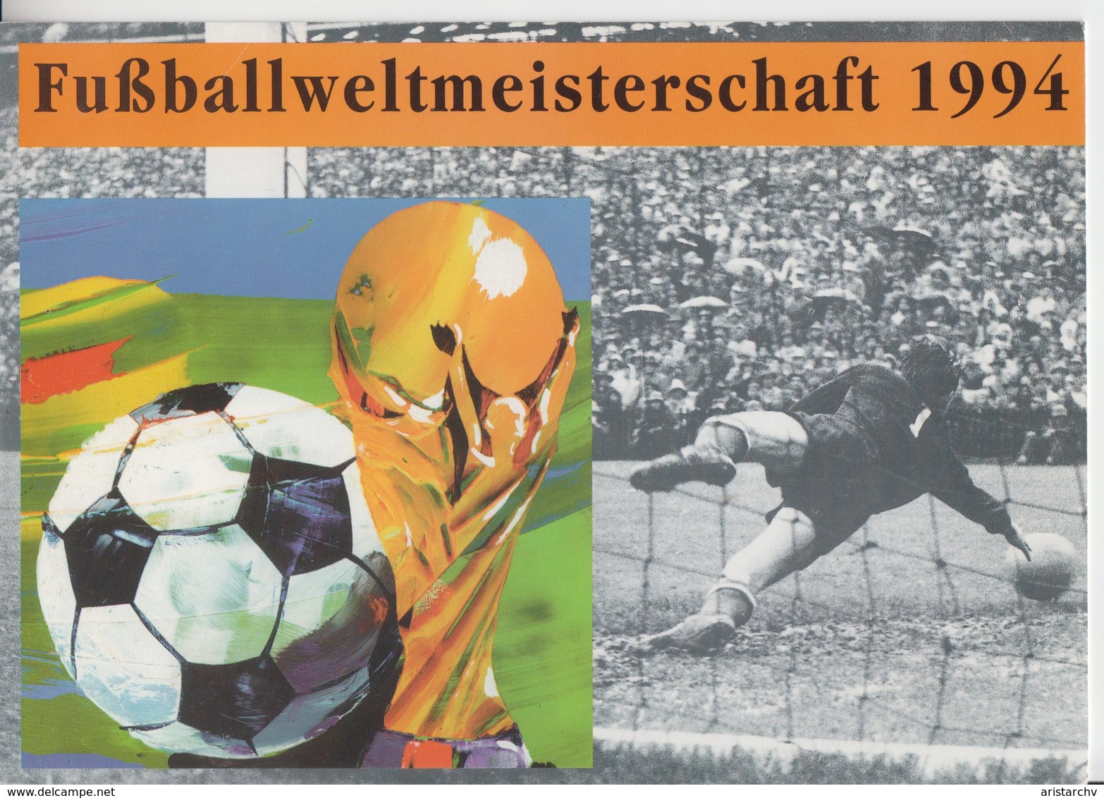 GERMANY 1994 FOOTBALL WORLD CUP BOOKLET WITH SPECIAL CANCELLATION - 1994 – USA