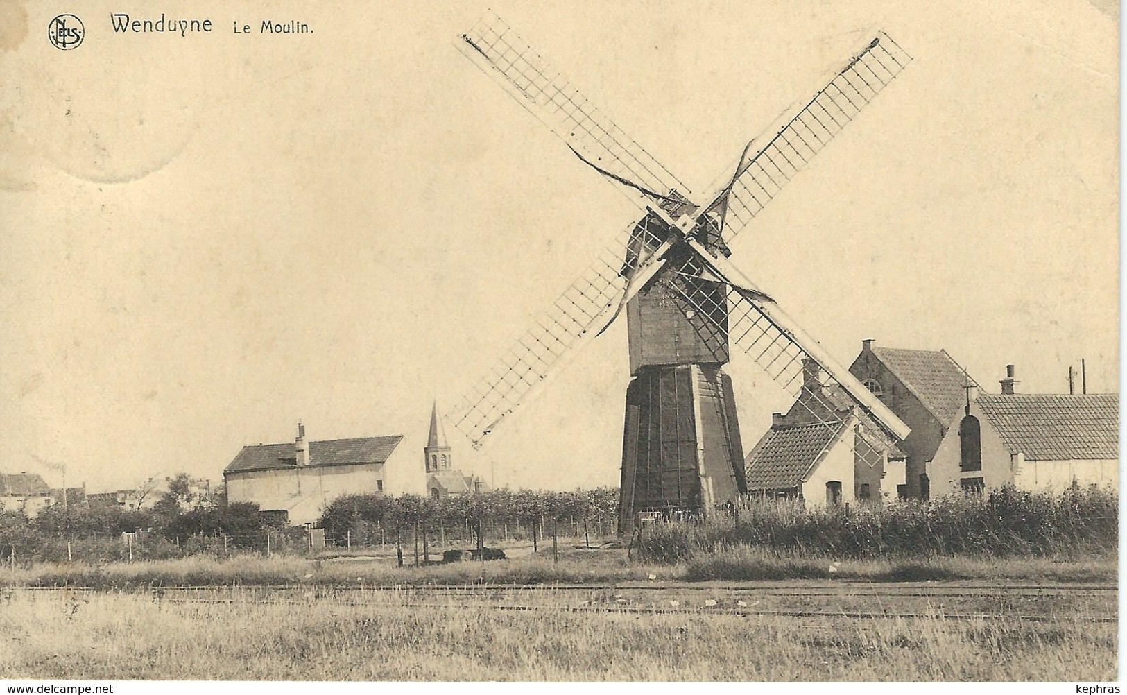 WENDUYNE - WENDUINE : Le Moulin - Cachet De La Poste 1924 - Wenduine