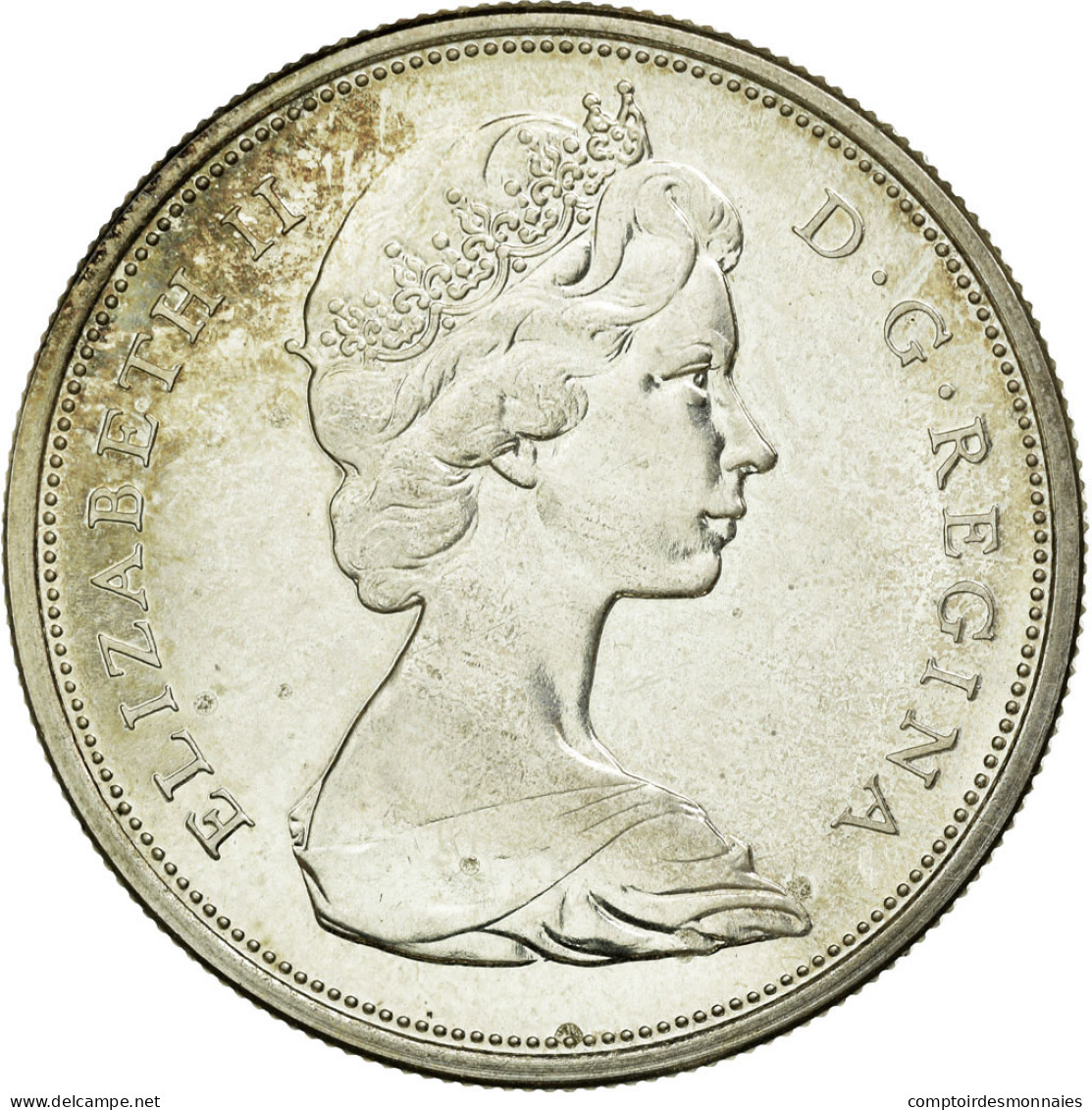 Monnaie, Canada, Elizabeth II, 50 Cents, 1965, Royal Canadian Mint, Ottawa, TTB - Canada