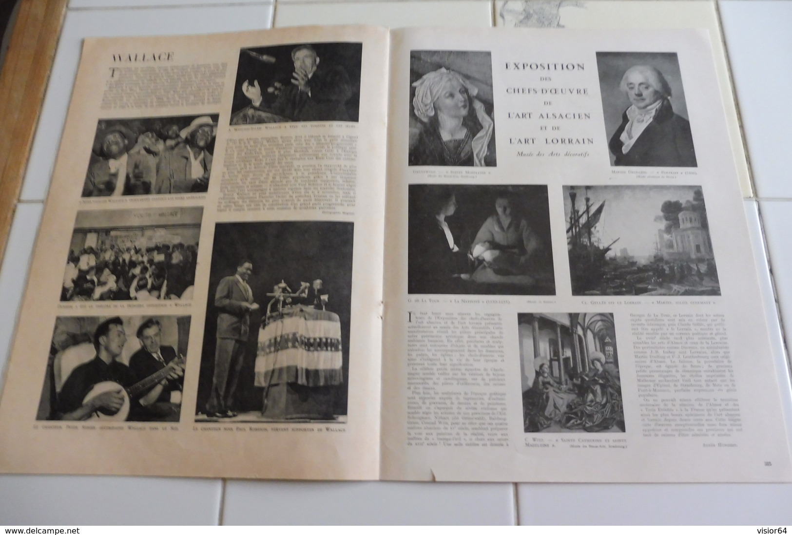 L'ILLUSTRATION 30 OCTOBRE 1948-PUITS VILLIERS A SAINT ETIENNE GREVE -COREE-CHEFS D OEUVRE ART ALSACIEN ART LORRAIN