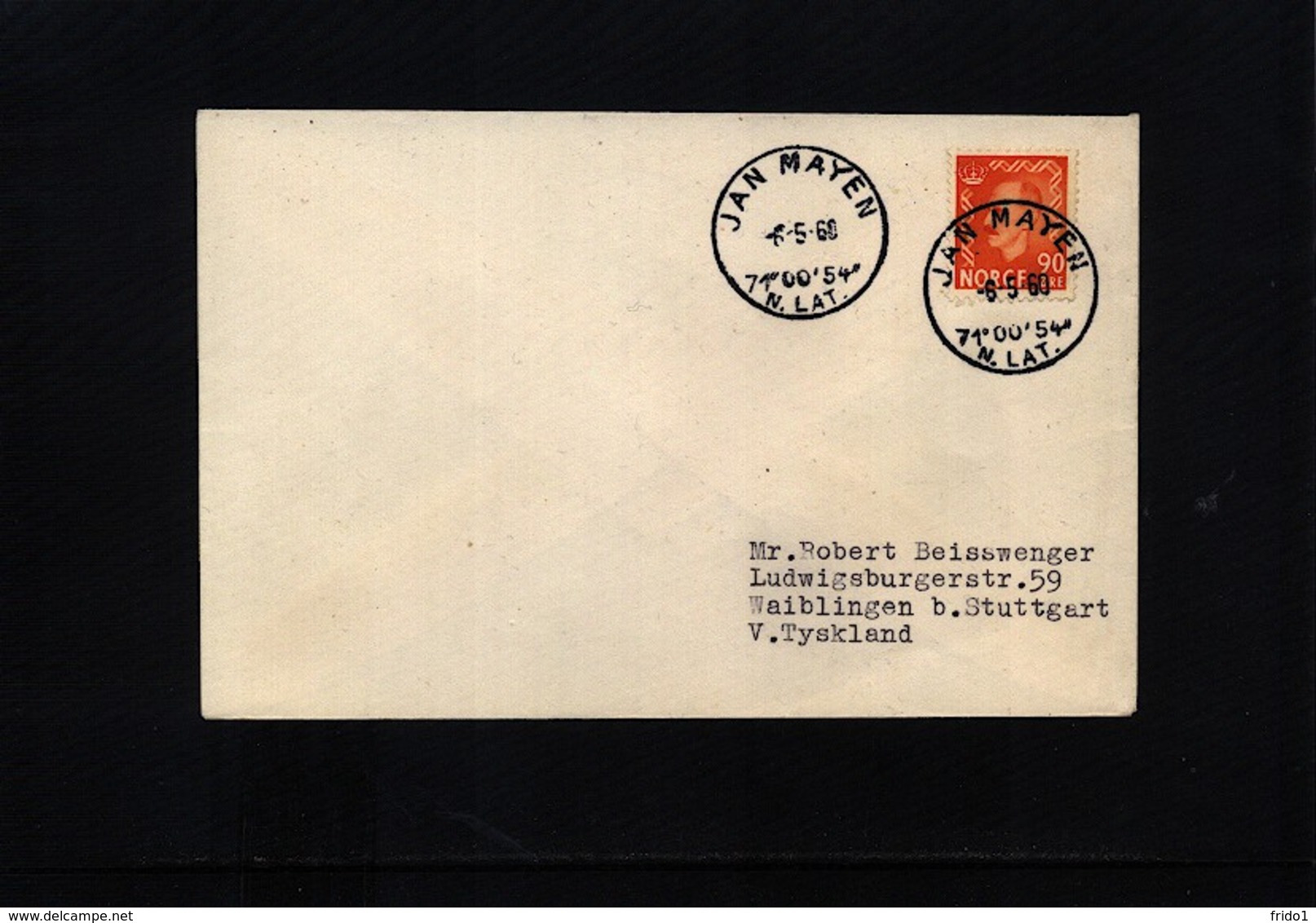 Norway 1960 Jan Mayen Interesting Letter - Stations Scientifiques & Stations Dérivantes Arctiques