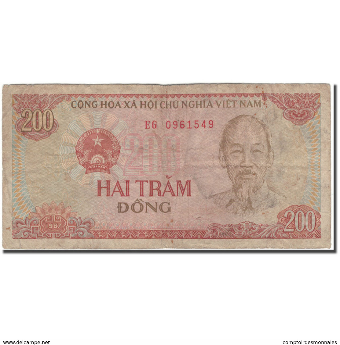 Billet, Viet Nam, 200 D<ox>ng, KM:100a, B+ - Vietnam