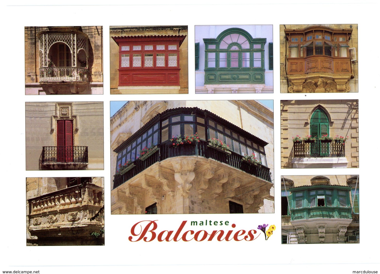 Malta. Maltese Balconies. Maltese Archipelago. Malta's Balconies Are One Of The Island's Most Typical Architectural... - Malta